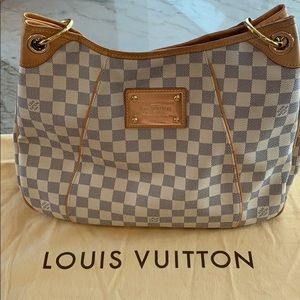 Louis Vuitton Galliera PM Damier Azur Hobo White